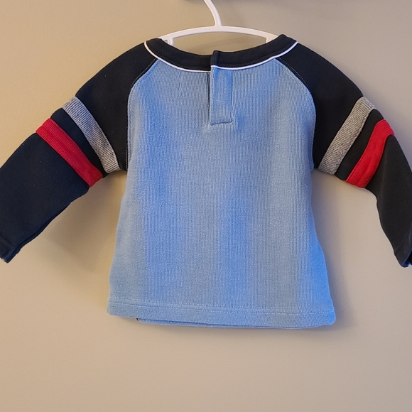 LEVI'S blue long sleeve sweater with bulldog on front - Picture 2 of 3